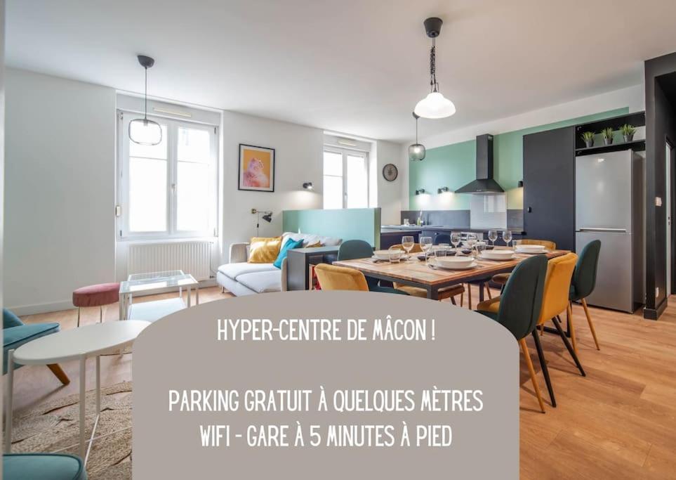 Macon Cozy / Appartement Central 100M² / 8 Pers Exterior photo